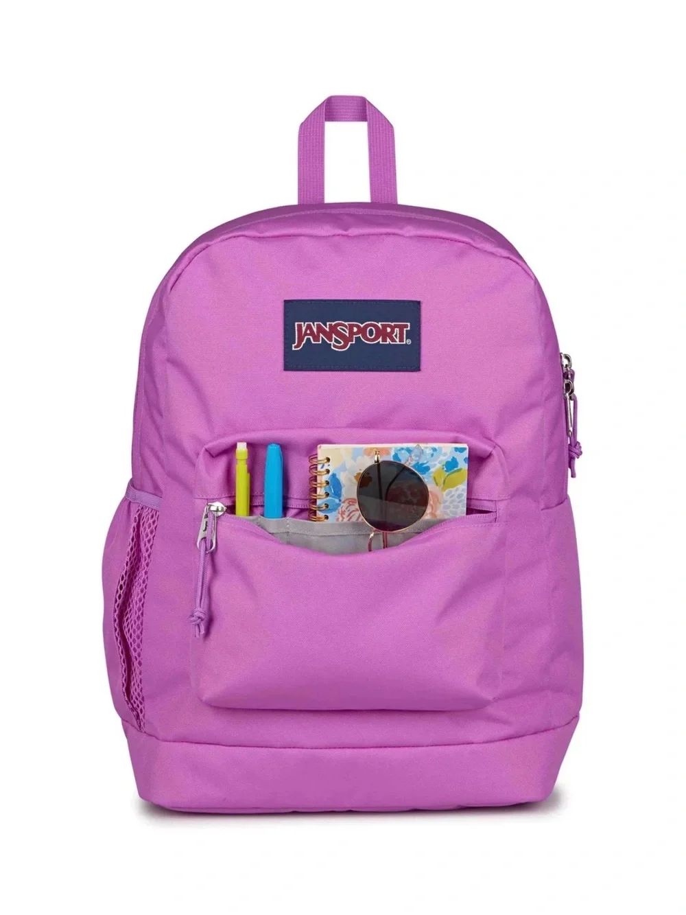 Jansport Cross Town Plus Everyday Backpack 17” in Digital Fuschia NWT